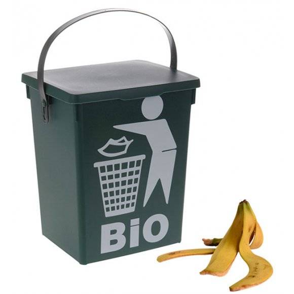 EXCELLENT HOUSEWARE Kosz z pokrywą na odpady BIO 5l