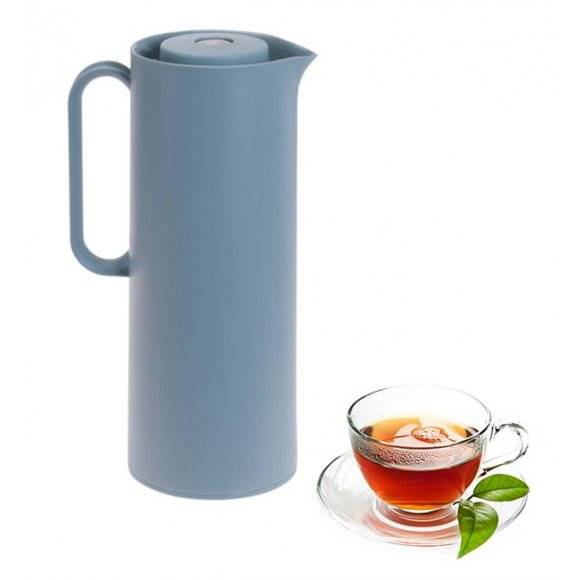 EXCELLENT HOUSEWARE Dzbanek / termos konferencyjny 1L niebieski / tworzywo PP