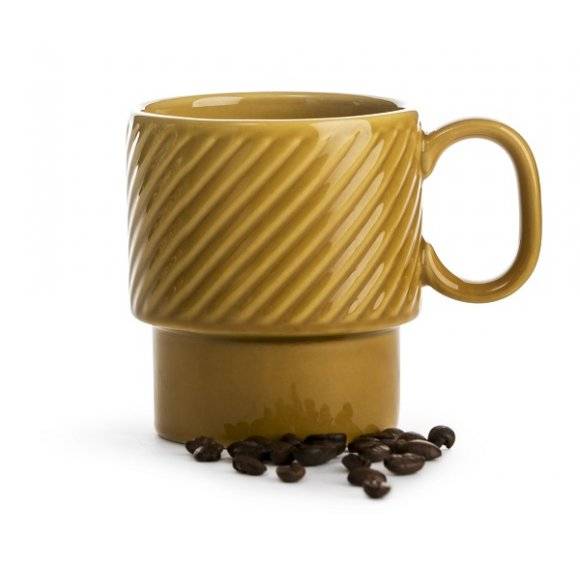 SAGAFORM COFFEE Filiżanka do kawy 0,25 l / żółta / ceramika