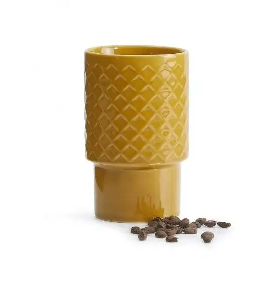 SAGAFORM COFFEE Kubek ceramiczny 0,4 l / żółty