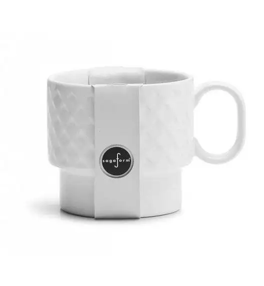 SAGAFORM COFFEE Filiżanka do herbaty 0,4 l / biała / ceramika