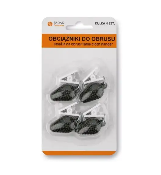 TADAR Zestaw 4 obciążników do obrusu / jeżyny