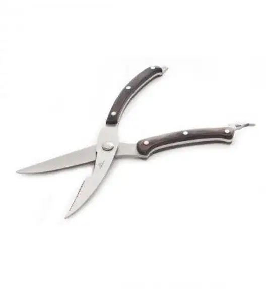 GERLACH COUNTRY Komplet 5 noży w bloku+ ostrzałka 3w1 + nożyce drewniane 