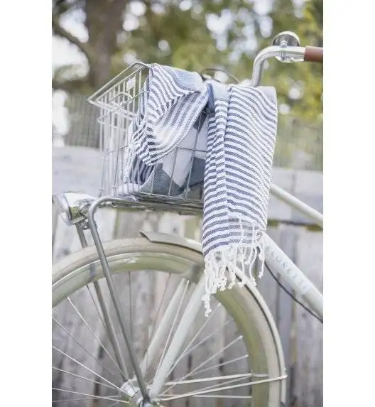 SAGAFORM OUTDOOR Ręcznik piknikowy Hamam Eco / bawełna organiczna / 90 x 170 cm / niebieski