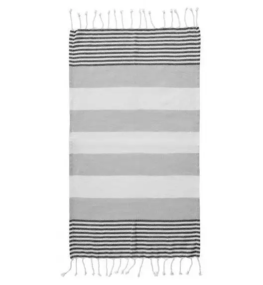 SAGAFORM OUTDOOR Ręcznik piknikowy Hamam Eco / bawełna organiczna / 90 x 170 cm / szary