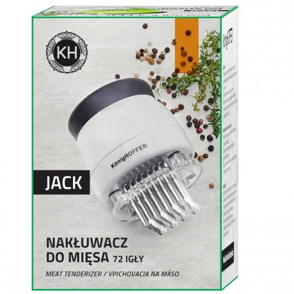 KONIGHOFFER JACK Nakłuwacz do mięsa / czarny / 72 igły