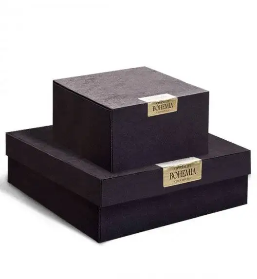 BOHEMIA QUADRO Zestaw do whisky Karafka + szklanki / 13 el / szkło kryształowe