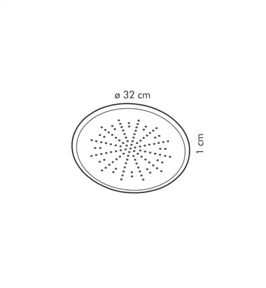 TESCOMA DELICIA Forma na pizzę okrągła perforowana 32 cm / powłoka antyadhezyjna