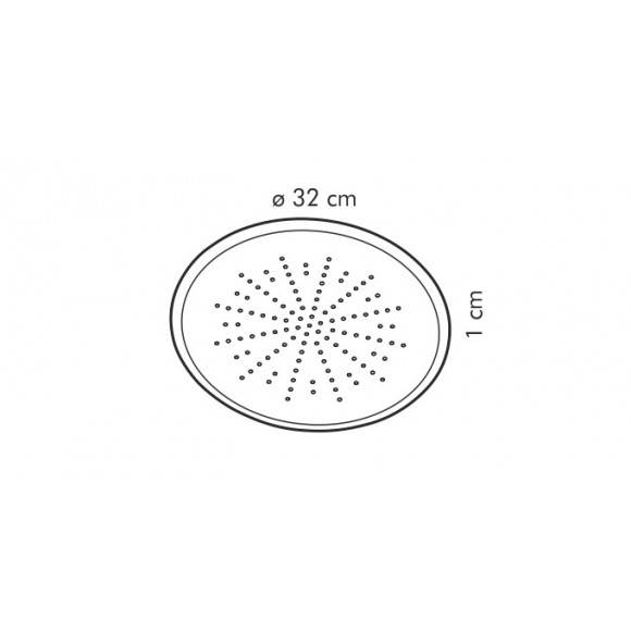 TESCOMA DELICIA Forma na pizzę okrągła perforowana 32 cm / powłoka antyadhezyjna
