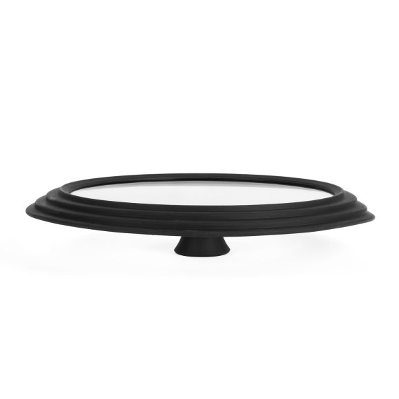 KAIA HOME Pokrywka uniwersalna 18/20/22 cm | szkło | silikonowy rant i uchwyt