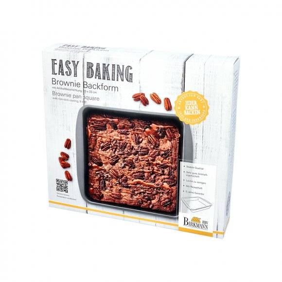 BIRKMANN EASY BAKING Forma na ciasto 23 x 23 cm / stal węglowa