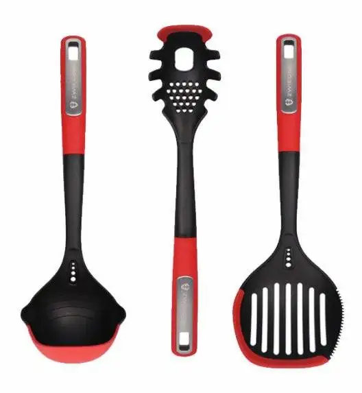 ZWIEGER OBSIDIAN Komplet Garnki 6 el z pokrywkami 5,5l/ 3,5l/ 2l + komplet 3 przyborów /GREBLON C3+