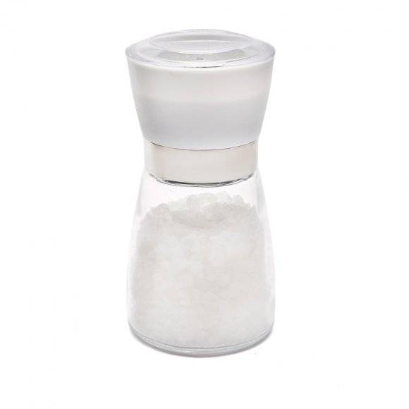 TADAR Zestaw szklanych młynków do soli i pieprzu 170 ml / czarny + biały