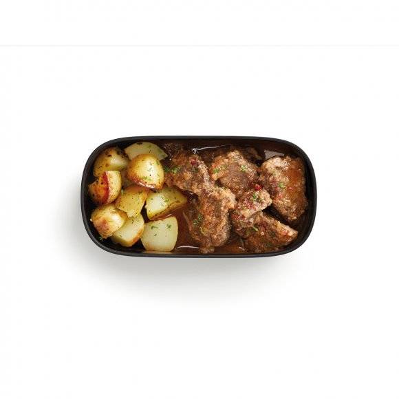 LEKUE TO GO Lunchbox / pojemnik śniadaniowy 2 x 500 ml / czarno - turkusowy