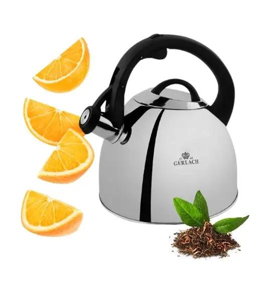 GERLACH AMBIENTE Czajnik 2,8 L ze stali nierdzewnej w połysku /  indukcja 