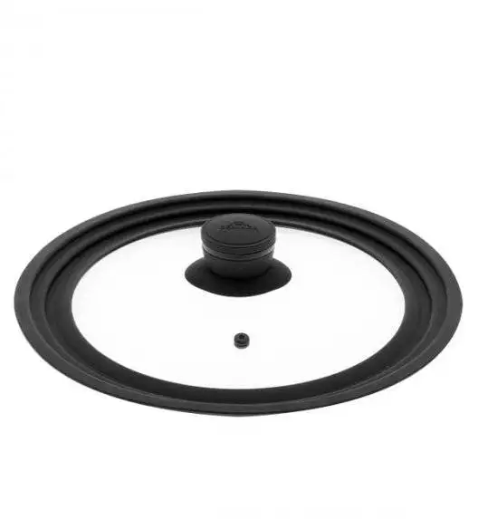 GERLACH SMART Komplet dwóch pokrywek 16/18/20 + 24/26/28 cm/ szkło + silikon  