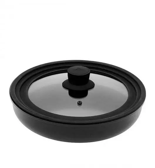 GERLACH SMART Komplet dwóch pokrywek 16/18/20 + 24/26/28 cm/ szkło + silikon  