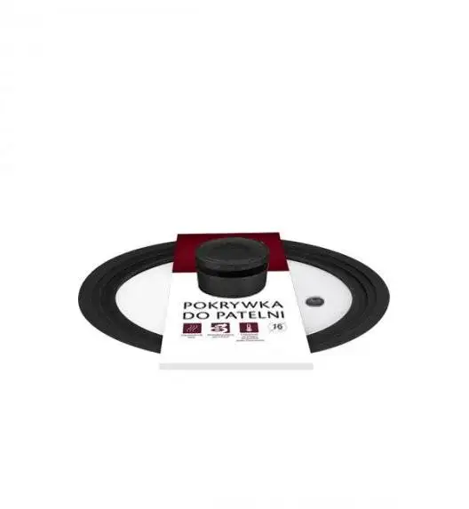 GERLACH SMART Komplet dwóch pokrywek 16/18/20 + 24/26/28 cm/ szkło + silikon  