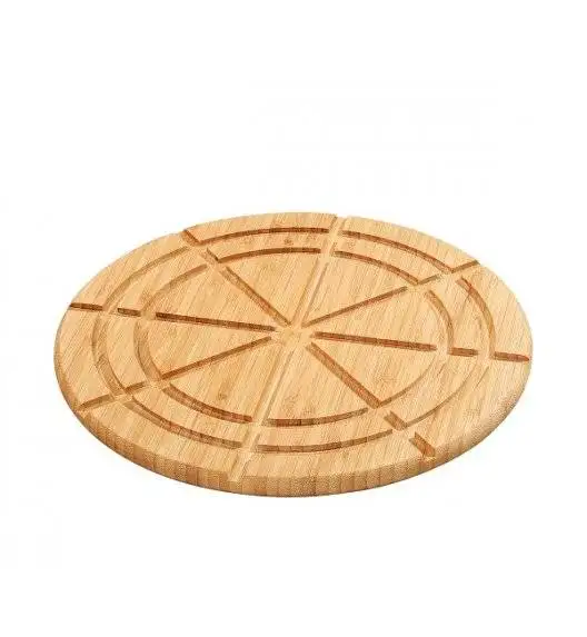 ZASSENHAUS Deska do serwowania i porcjowania pizzy / drewno bambusowe / 30 x 1,5 cm
