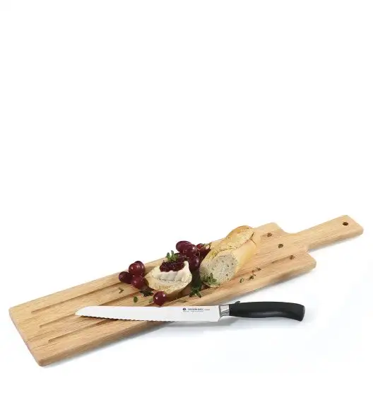 ZASSENHAUS Deska do serwowania z drewna oliwnego z rączką, 60 × 13 cm / FreeForm