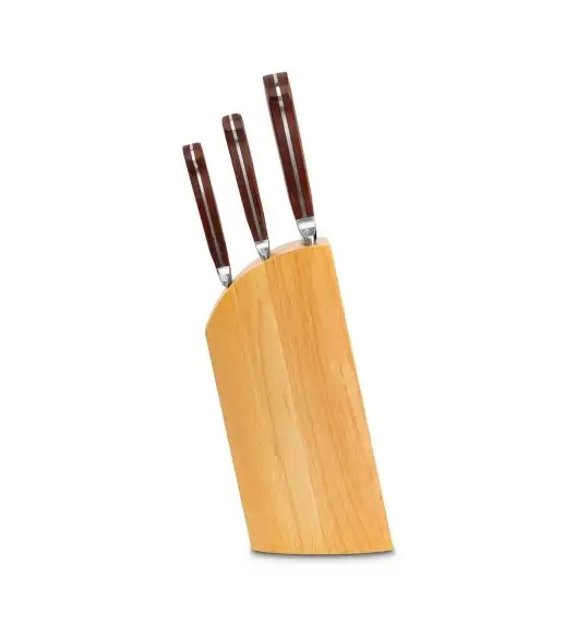 STARKE ATAGO Komplet noży kuchennych w bloku 6 el. / drewno kauczukowe / niemiecka jakość 