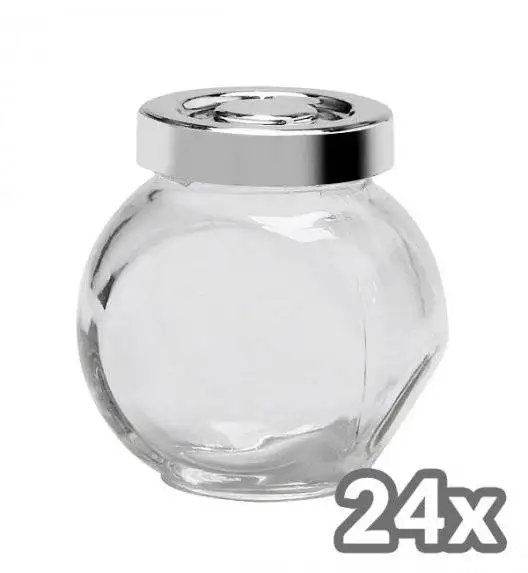 MOHIT 24 x Słoiczek na półprodukty 150 ml z pokrywką / szkło 