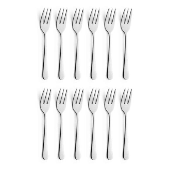 AMEFA AUSTIN Sztućce UE 12x Widelczyk do ciasta 14,3 cm stal 18/0 