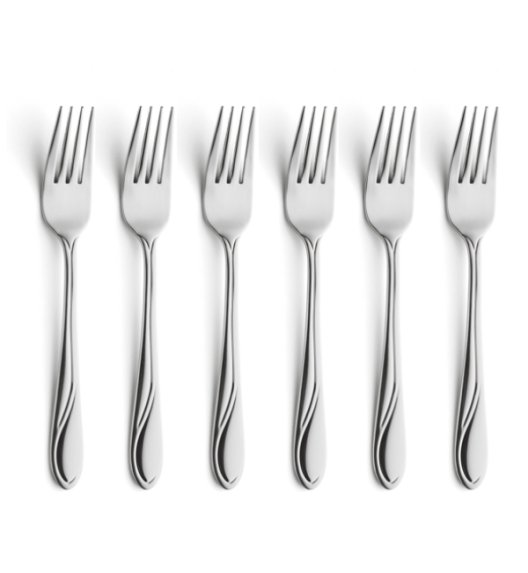 AMEFA WHISPER Sztućce UE 6x Widelec obiadowy 19,7 cm stal 18/0 LUZ