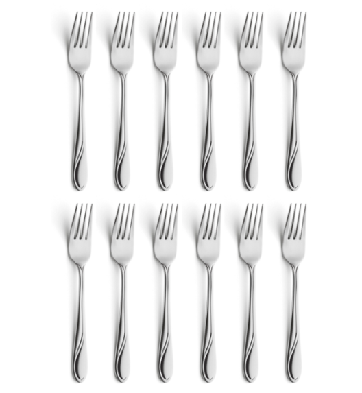 AMEFA WHISPER Sztućce UE 12x Widelec obiadowy 19,7 cm stal 18/0 LUZ