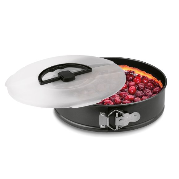 TADAR Tortownica rozkładana okrągła + pokrywka 26 cm / stal węglowa