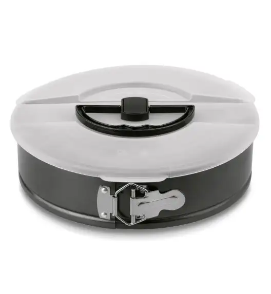 TADAR Tortownica rozkładana okrągła + pokrywka 26 cm / stal węglowa