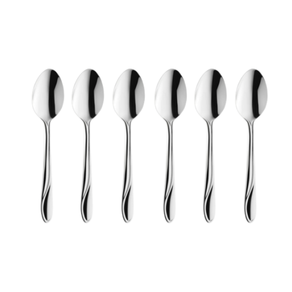 AMEFA WHISPER Sztućce UE 6x Łyżeczka do herbaty 13,6 cm stal 18/0 LUZ