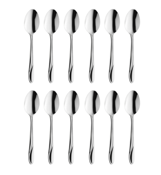 AMEFA WHISPER Sztućce UE 12x Łyżeczka do herbaty 13,6 cm stal 18/0 LUZ