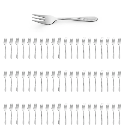 AMEFA WHISPER Sztućce UE 60x Widelczyk do ciasta 13,8 cm stal 18/0 LUZ