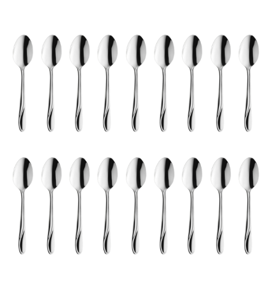AMEFA WHISPER Sztućce UE 18x Łyżeczka do kawy 11,3 cm stal 18/0 LUZ