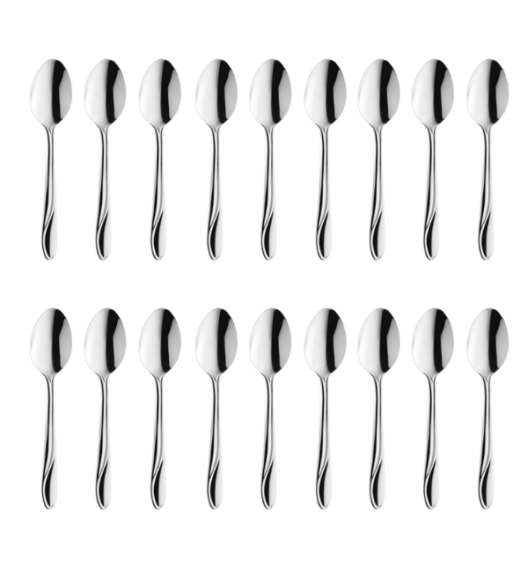 AMEFA WHISPER Sztućce UE 18x Łyżeczka do herbaty 13,6 cm stal 18/0 LUZ