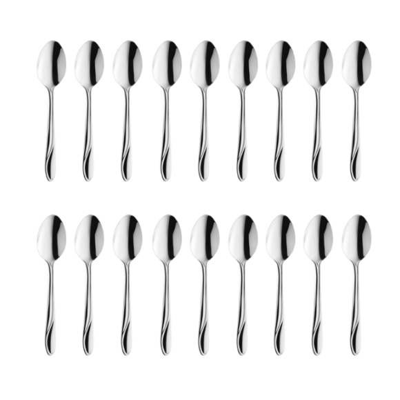 AMEFA WHISPER Sztućce UE 18x Łyżeczka do herbaty 13,6 cm stal 18/0 LUZ