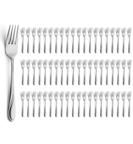 AMEFA WHISPER Sztućce UE 60x Widelec obiadowy 19,7 cm stal 18/0 LUZ
