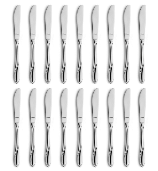 AMEFA WHISPER Sztućce UE 18x Nóż obiadowy 21,5 cm stal 18/0 LUZ