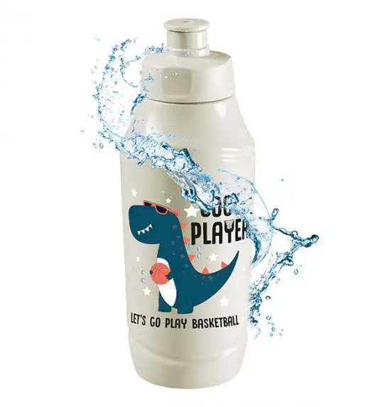 BRANQ 1990 Bidon / butelka na wodę 350 ml dla dzieci / dinozaur koszykasz