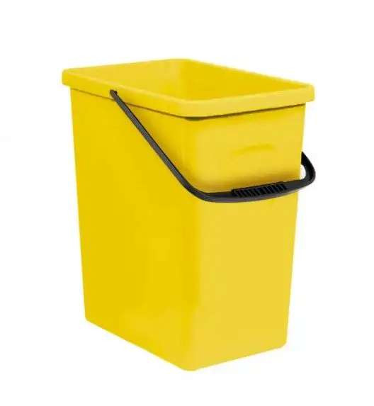 BRANQ 1309 Pojemnik do segregacji odpadów 11 l plastik / żółty / tworzywo sztuczne