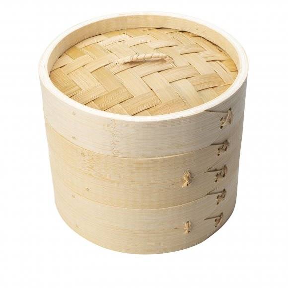 VERLO Parownik / sito bambusowe z pokrywą 15 cm