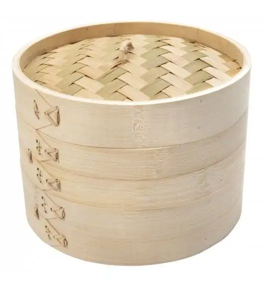 VERLO Parownik / sito bambusowe z pokrywą 20 cm