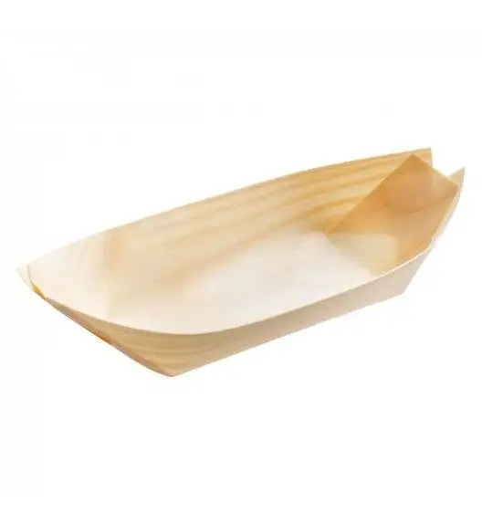 VERLO FingerFood Naczynie bambusowe łódka 9 x 16,5 cm / 50 szt.
