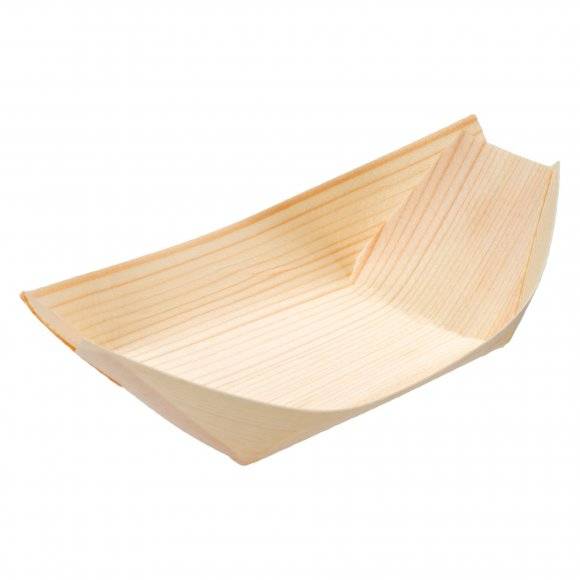 VERLO FingerFood Naczynie bambusowe łódka 7,5 x 14 cm / 50 szt.