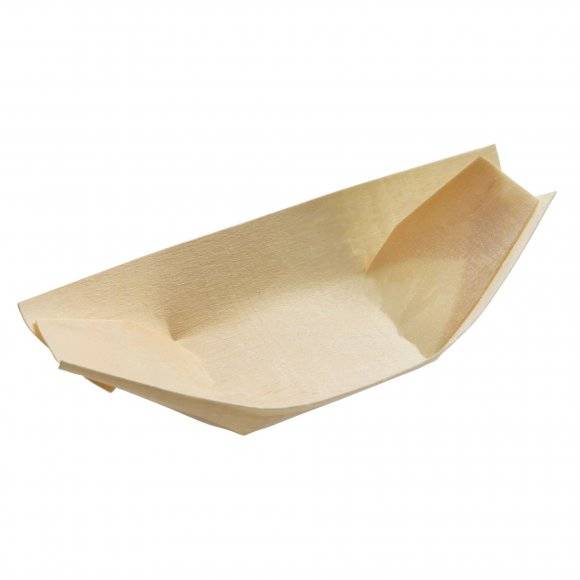 VERLO FingerFood Naczynie bambusowe łódka 6,5 x 11,5 cm / 50 szt.