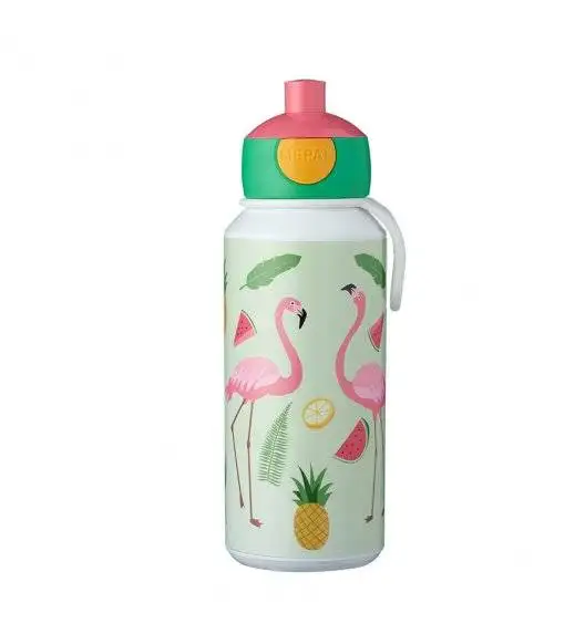 MEPAL CAMPUS Bidon / butelka dla dzieci pop-up 400 ml / Tropical Flamingo