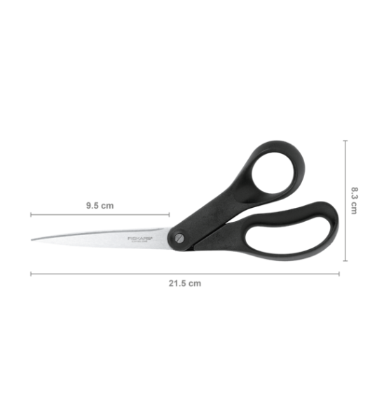 FISKARS ESSENTIAL 1023817 Nożyczki uniwersalne 21,5 cm kuchenne krawieckie biurowe / stal nierdzewna