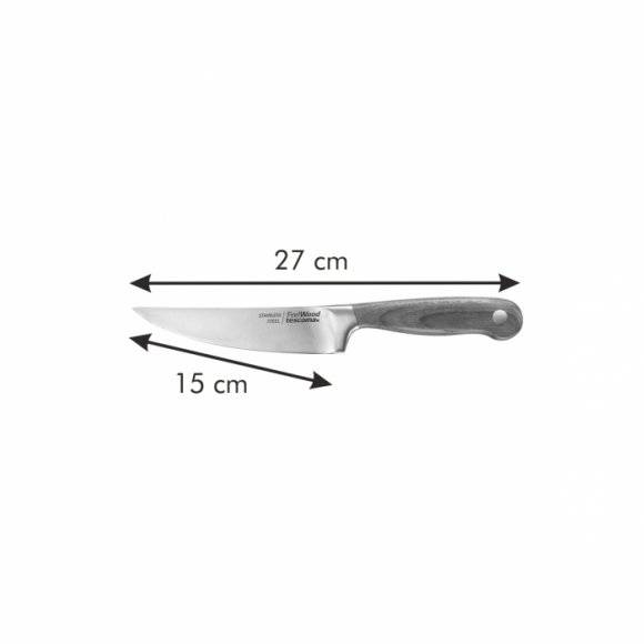 TESCOMA FEELWOOD Nóż do porcjowania / filetowania 15 cm / drewno jesionowe