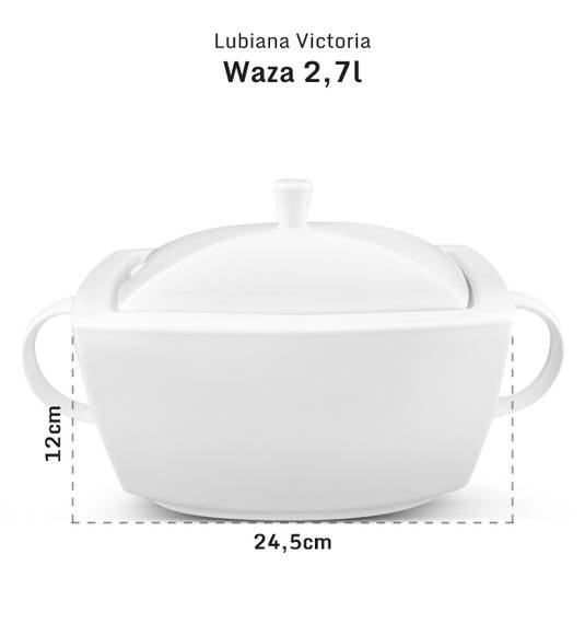 LUBIANA VICTORIA Waza na zupę 2,7 l + pokrywka / porcelana